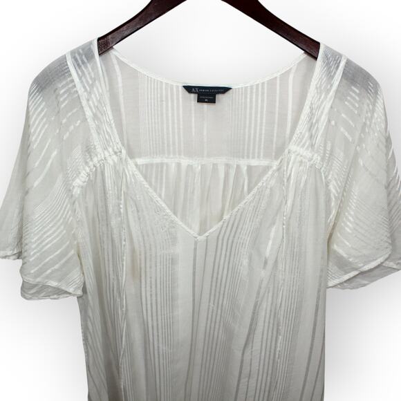 XL WeTheFree A/X Blouse Tunic Caftan Coverup Checker Floral Dye - Picture 9 of 15